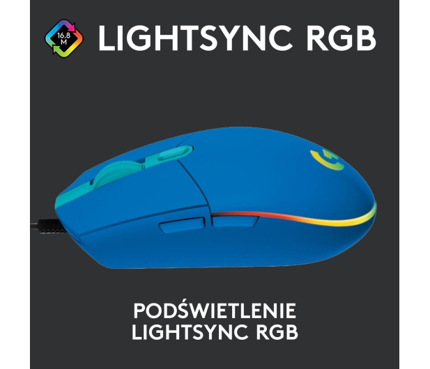 LOGITECH G102 Lightspeed Gaming Blue - 592507 - zdjęcie 5